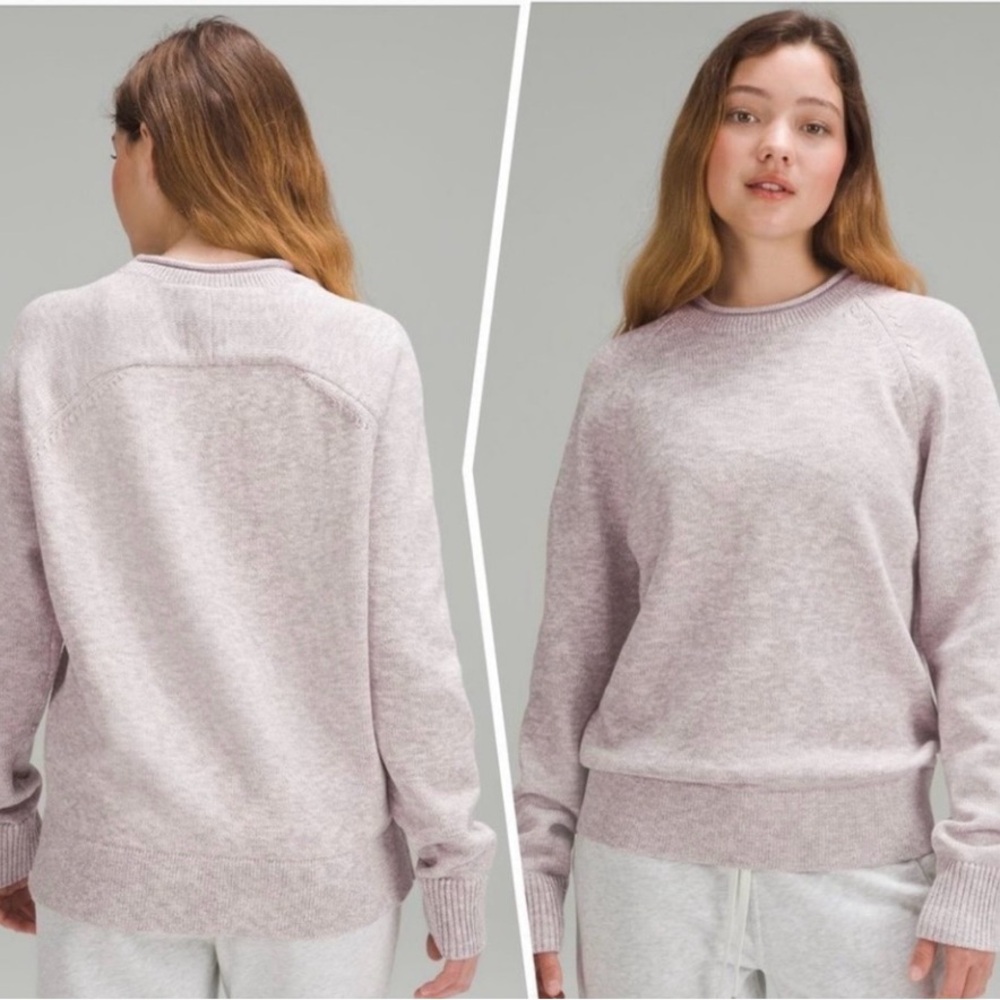 Lululemon Boxy Cotton Blend Sweater